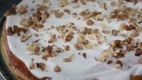 медовый пирог с грецкими орехами