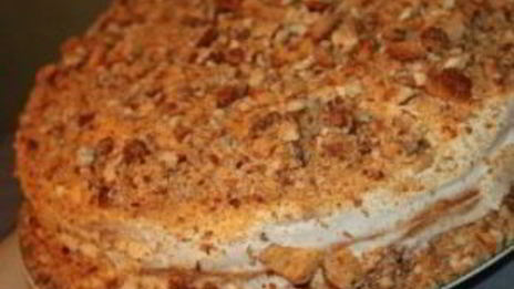 медовый пирог с грецкими орехами