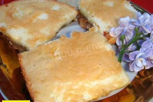 Песочный пирог с ревенем