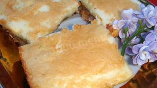 Песочный пирог с ревенем