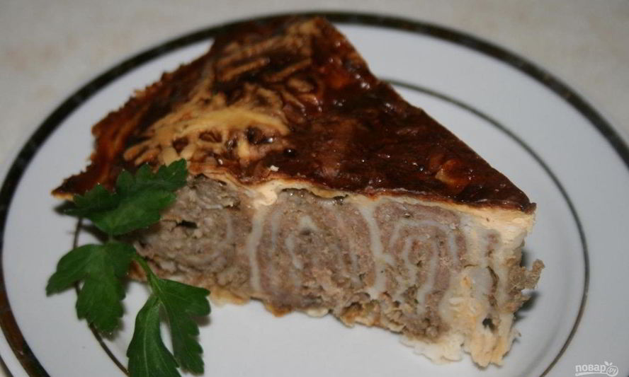 Рецепт пирога из лаваша с мясом