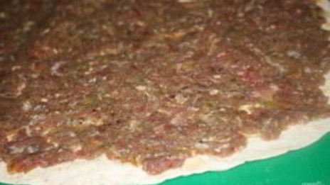 пирог из лаваша с мясом