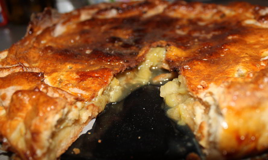 Рецепт пирога из ревеня с коньяком