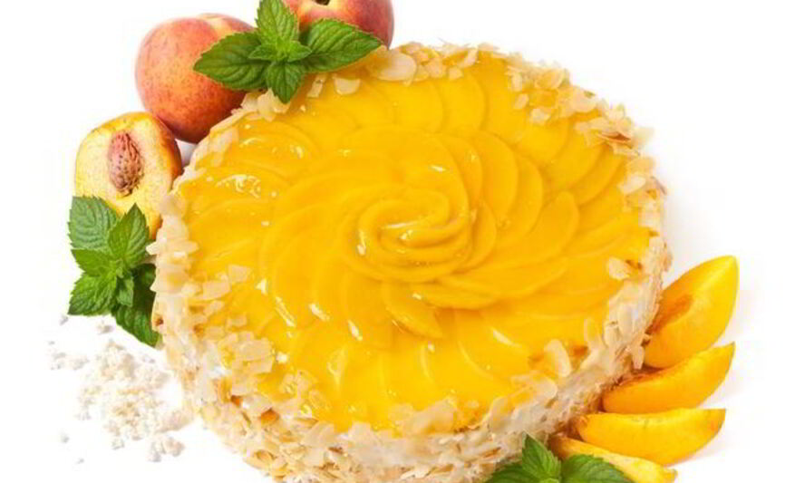 Рецепт пирога из слоеного теста с персиками