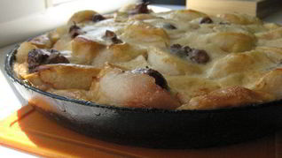 Пирог из яблок со сметаной