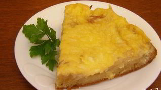 Пирог на кефире с капустой