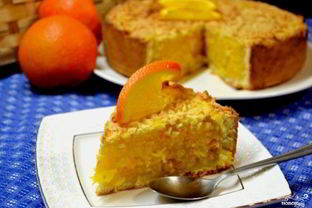 Пирог с апельсиновой начинкой