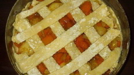 пирог с тыквой и яблоками