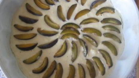 пряный сливовый пирог на пиве