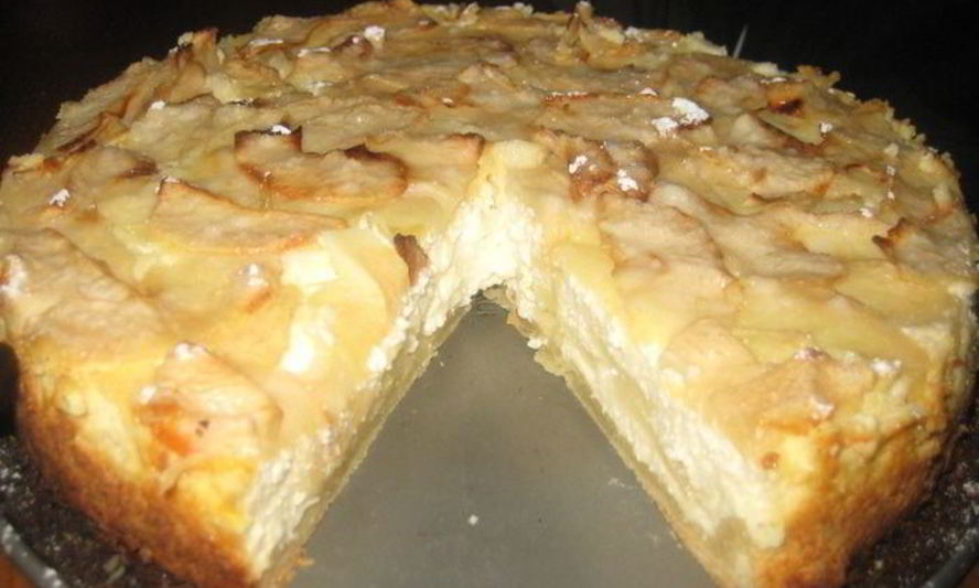 Рецепт творожно-яблочного пирог