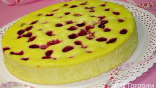 Воздушный творожный пирог