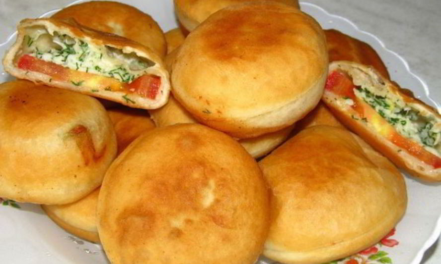 Рецепт домашних пирожков бомбочки с брынзой