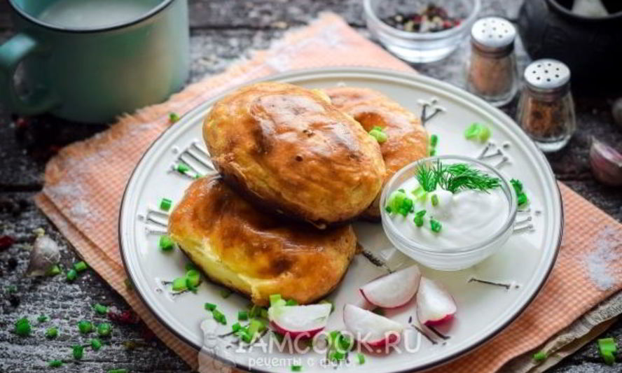 Рецепт картофельных пирожков с фаршем