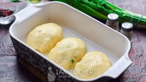 картофельные пирожки с фаршем