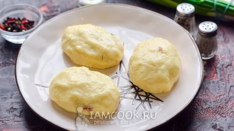 картофельные пирожки с фаршем