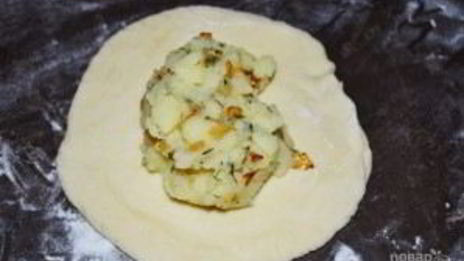 пирожки с картошкой, жаренные на сковороде