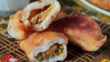 постные пирожки с фасолью