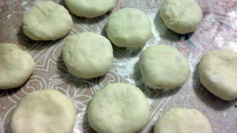 треугольники с картошкой и мясом эчпочмак