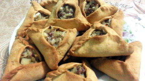 треугольники с картошкой и мясом эчпочмак