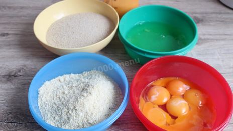 баварские пирожные бисквитно песочные