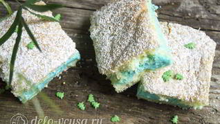 Бисквитное пирожное со сливочным кремом