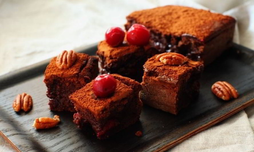 Рецепт брауни с вишней и орехами