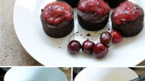 мини-пирожные черный лес