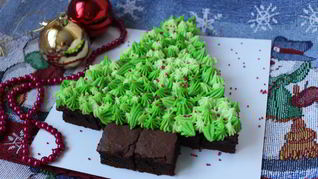 Новогодний брауни