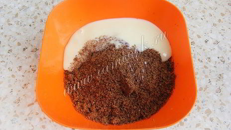 пирожное картошка из бисквита