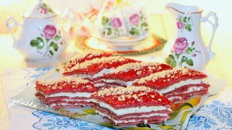 пирожное красный бархат