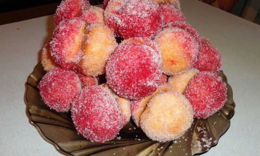 Рецепт пирожного персики