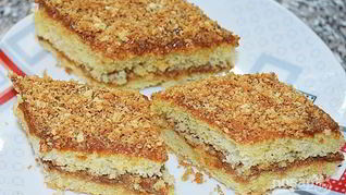 Пирожное со сгущенкой