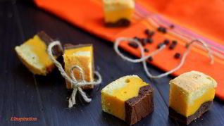 Полосатый тыквенный брауни