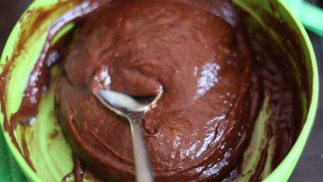 полосатый тыквенный брауни