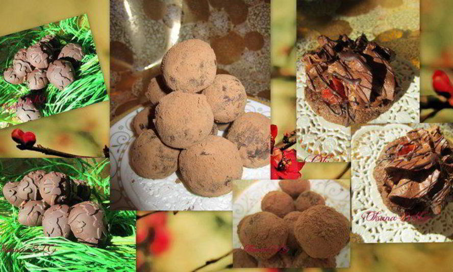 Рецепт трюфеля, конфеты, пирожное