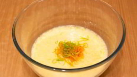 цитрусовые пирожные валентинки с фруктами