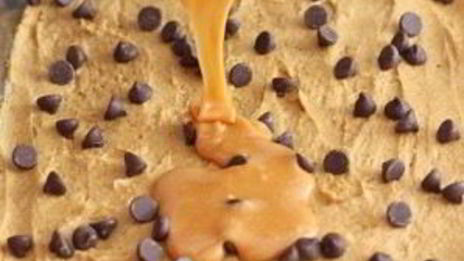 тыквенные пирожные с карамелью и шоколадом