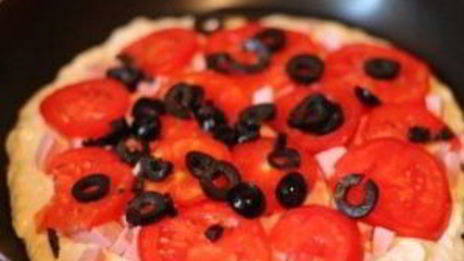 быстрая пицца на сковороде