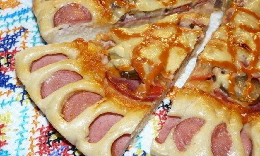 Рецепт домашней пиццы с вкусным краешком