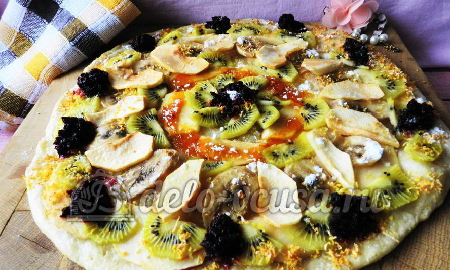Рецепт фруктовой пиццы