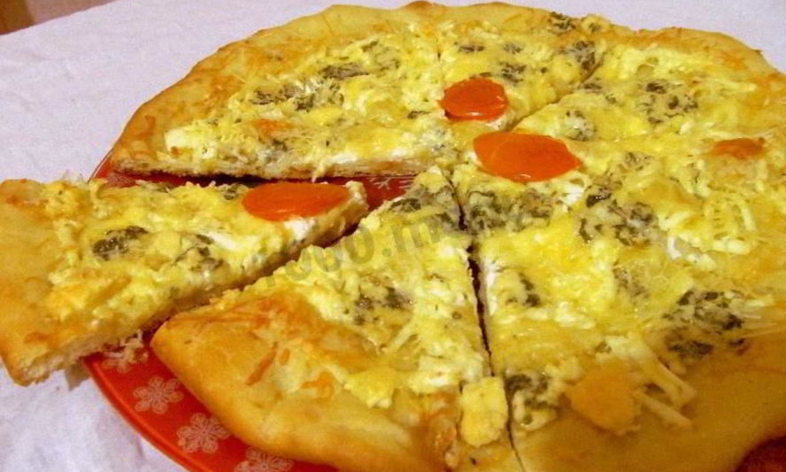 Рецепт итальянской пиццы 4 сыра в духовке