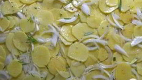 картофельная пицца с розмарином