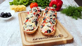 Пицца из багета