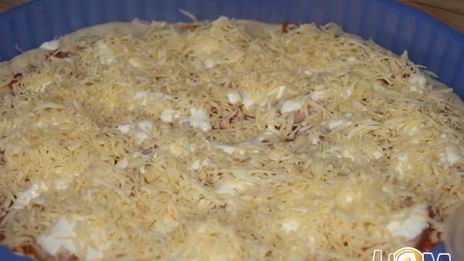 пицца карбонара с яйцом