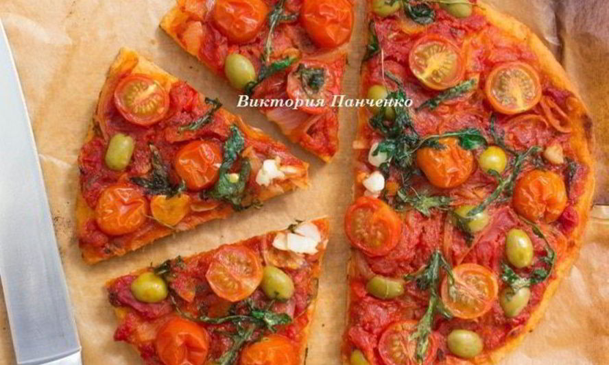 Рецепт пиццы маринара на томатном тесте