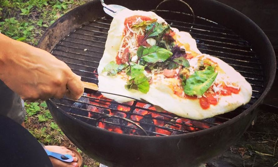 Рецепт пиццы на гриле