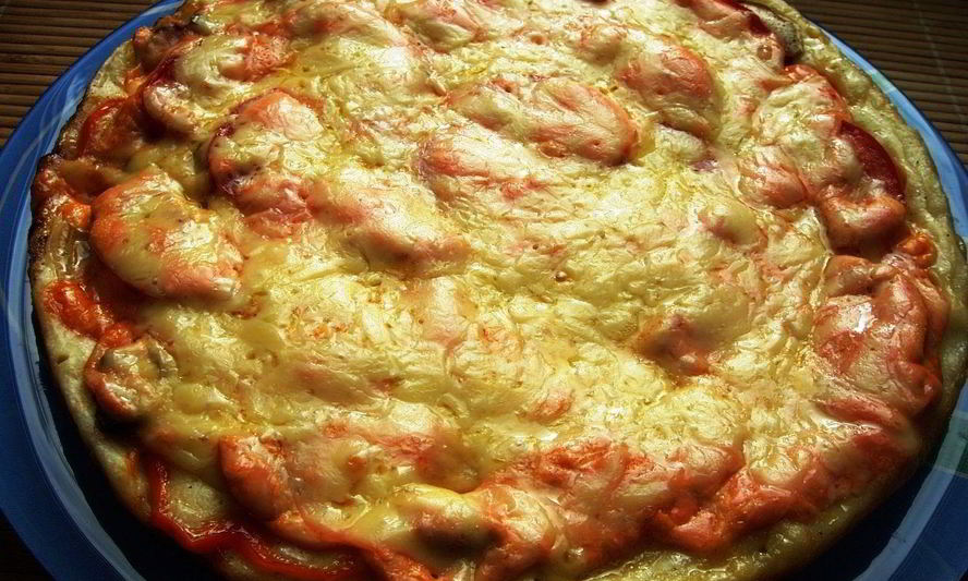 Рецепт пиццы на сковороде