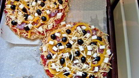 пицца на спагетти spaghetti pizza