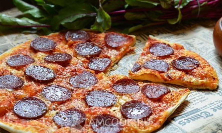 Рецепт пиццы пепперони