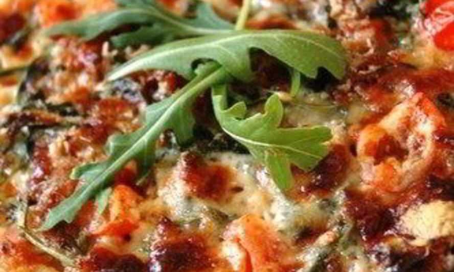 Рецепт пиццы с луком-пореем и артошоками